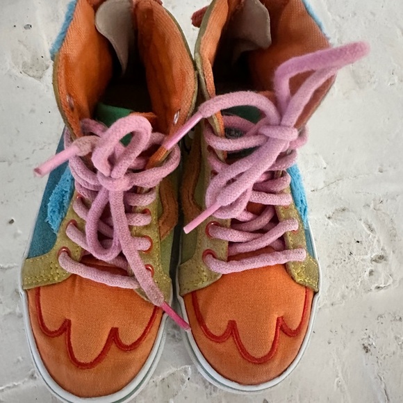 Vans x Sesame Street Sk8-Hi Zip Kids Sneakers Size 12 Cookie Monster Elmo - Picture 7 of 11